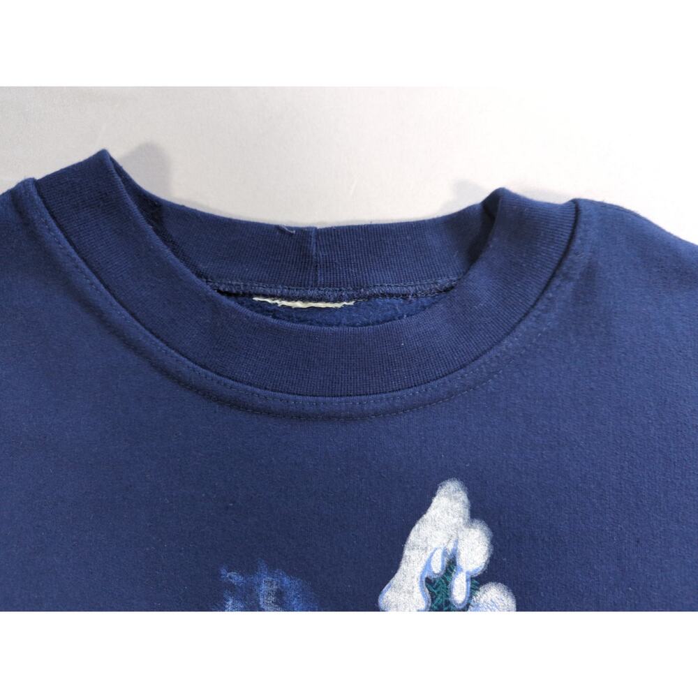 VTG Northern Reflections Sweatshirt XL Wolf Graphic Nature Wildlife Crewneck - Picture 8 of 9